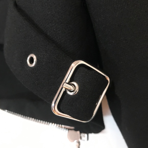 Zara Cropped Black w/Silver Hardware Jacket - Picture 11 of 12